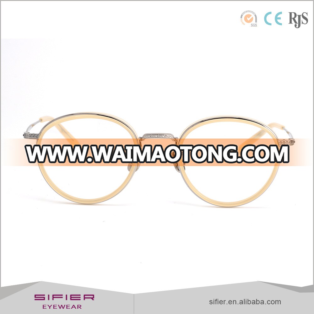 High Quality Fashion Optical Frames 4 Color Options Titanium Acetate Reading Glasses