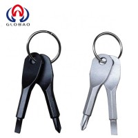 Manufacturer Multifunctional Pocket Mini Tool Screwdriver Set with Key Ring Key Ring Pocket Flat Phillips Head Screwdriver