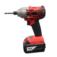 ODETOOLS LED Cordless Screwdriver 18V Li-ion Battery Power Electric Screwdriver Mini Screw Driver